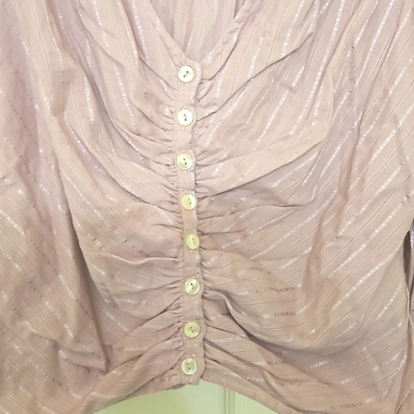 🌸Free People Tops | Free People Ruffle Blouse Lila | Color: Purple |💮 - Picture 2 of 7